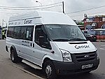 Бесплатный автобус Genser в пункт аренды автомобилей АрендаАвто-дбр на Новорязанском шоссе